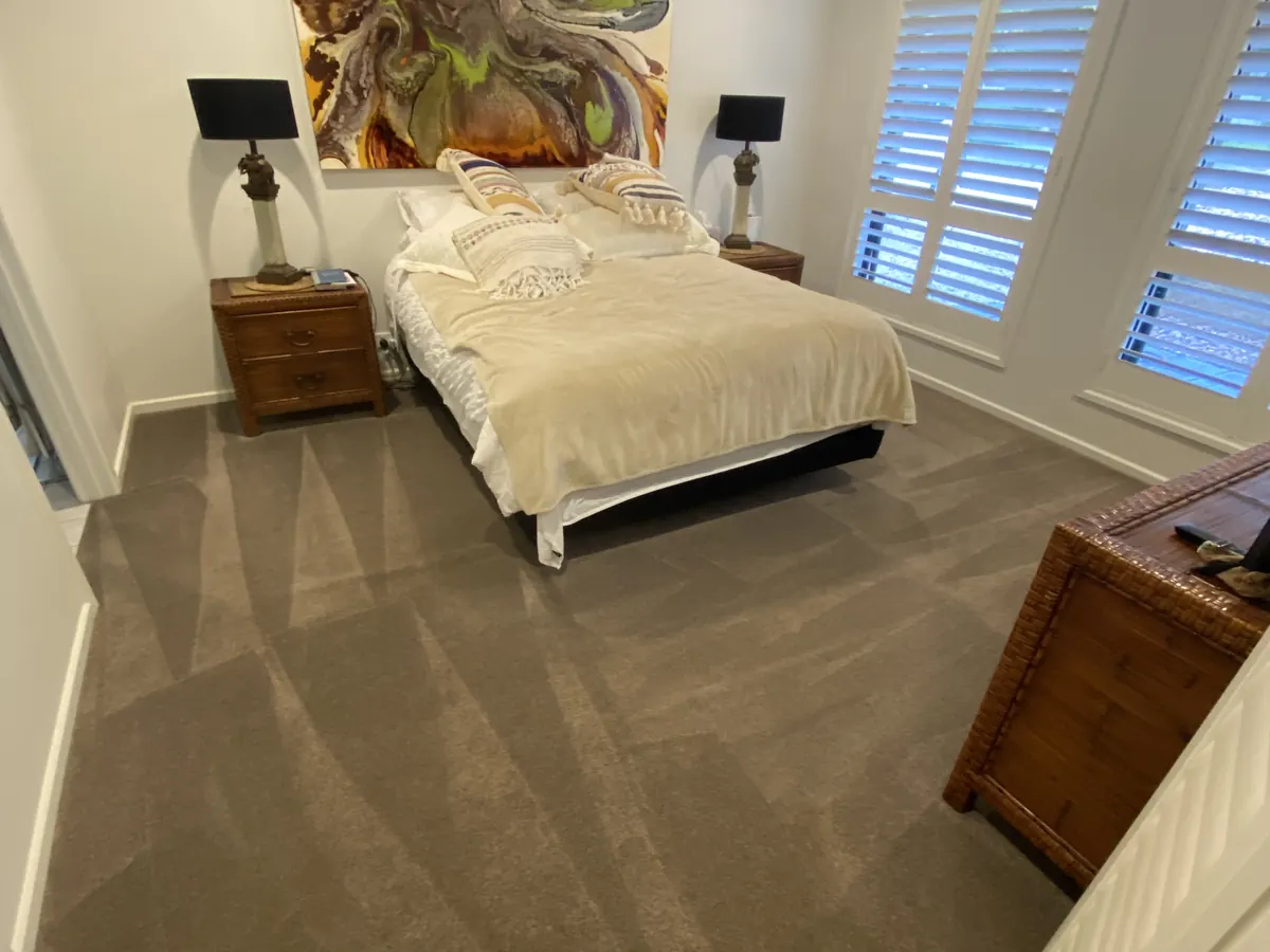 Clean carpeted bedroom in an Adelaide home